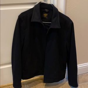 Men’s black zip-up jacket